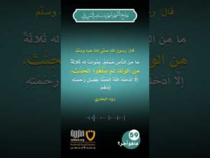 (59) | ما هو أجر من مات له أولاد صغار؟