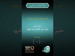 (56) | ما هو أجر صلاة ركعتي النافلة قبل الفجر؟