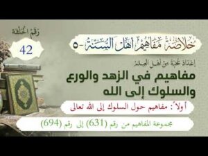 خلاصة مفاهيم أهل السنة | 42- مفاهيم حول السلوك إلى الله تعالى - (631-694)